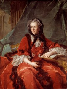 Portret van Marie Lesczinska (Lesczynska) (1703-1768) koningin van Frankrijk door Jean Marc Nattier