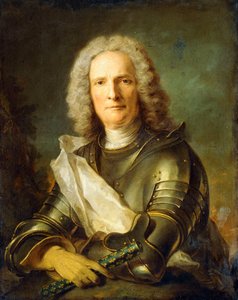 Portret van een Maarschalk van Frankrijk, waarschijnlijk Chretien-Louis de Montmorency-Luxembourg door Jean Marc Nattier