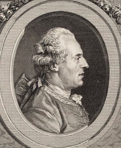 Portret van de violist en componist Jean Joseph Cassanéa de Mondonville door Jean Marie Delatre