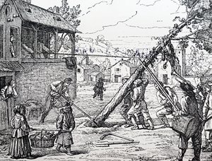 Het planten van de meiboom door Jean Mariette