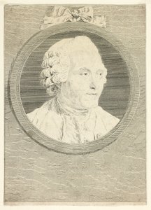 Portret van Hubert Gravelot door Jean Massard
