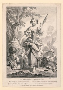 De ijverige herderin door Jean Michel Liotard