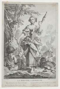 La Bergère Laborieuse door Jean Michel Liotard