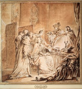 Voor het Kostuumfeest, 1762 door Jean Michel the Younger Moreau