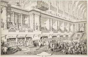 Eed van Louis XVI bij zijn inhuldiging door Jean Michel Moreau