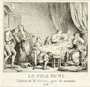 De gestrafte zoon door Jean Michel Moreau