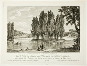 Graf van Jean Jacques Rousseau door Jean Michel Moreau