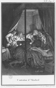 Het castreren van Abelard, illustratie uit 