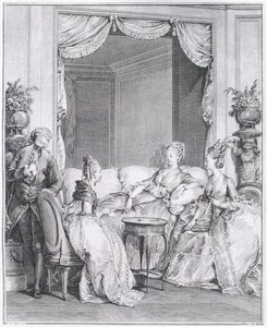 Wees niet bang, mijn goede vriend, gegraveerd door I.S. Helman (1743-1809) door Jean Michel the Younger Moreau