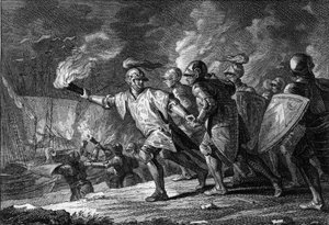Verovering van het Koninkrijk Engeland door Willem de Veroveraar door Jean Michel the Younger Moreau