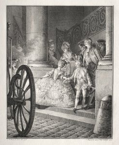 Rétif de la Bretonne: De Kleine Peetouders door Jean Michel the Younger Moreau
