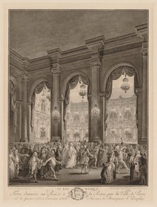 Het Gemaskerde Bal door Jean Michel the Younger Moreau