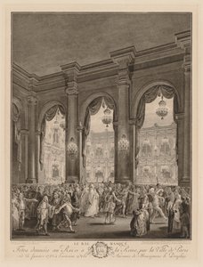 Het Gemaskerde Bal door Jean Michel the Younger Moreau