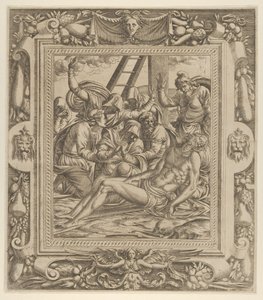 De klaagzang over Christus, 1535-55 door Jean Mignon