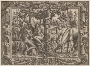 De verleiding van Eva door Jean Mignon
