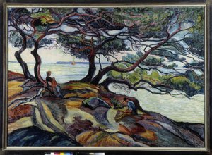 De Iles van Hyeres sinds Kaap Brenat door Jean Misceslas Peske