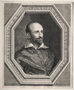 Kardinaal Guido Bentivoglio, pauselijk nuntius aan het hof van Lodewijk XIII door Jean Morin