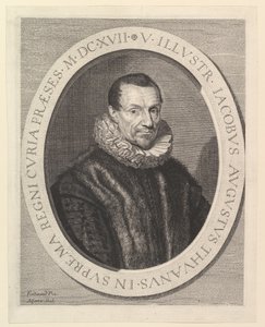 Jacques-Auguste de Thou, eerste president bij het Parlement door Jean Morin