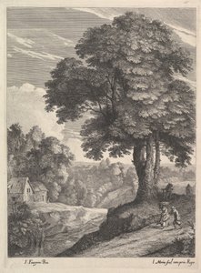 Les Deux Chaumieres door Jean Morin