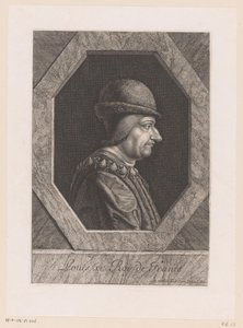 Portret van Lodewijk XI, koning van Frankrijk