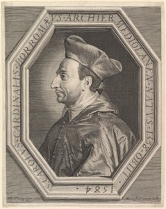 Sint Carolus Borromeus, kardinaal en aartsbisschop van Milaan door Jean Morin