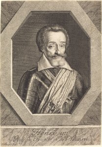 Hendrik IV door Jean Morin after Louis Elle I