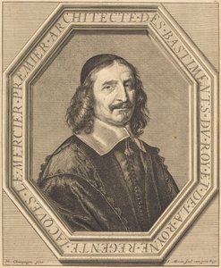 Jacques le Mercier door Jean Morin after Philippe de Champaigne