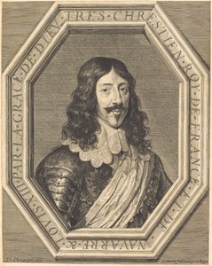 Lodewijk XIII door Jean Morin after Philippe de Champaigne