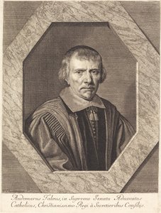 Omer Talon door Jean Morin after Philippe de Champaigne