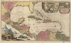 Archipel van Mexico met de eilanden Cuba, Hispaniola, Jamaica, enz. door Jean; Mortier Cóvens