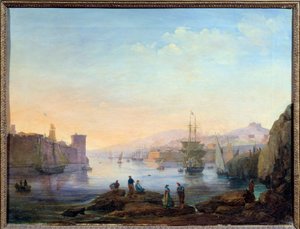 Ingang van de haven van Marseille door Jean Paul Constans
