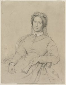 Madame Hippolyte Flandrin (Aimée Ancelot) door Jean Paul Flandrin