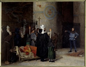 Begrafenis van Willem de Veroveraar in de Abdij aux Hommes van Caen door Jean Paul Laurens