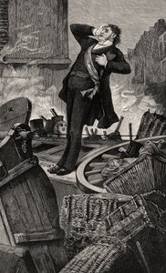 Dood van Baudin - illustratie uit Histoire d’un crime