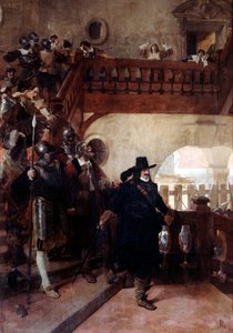 De arrestatie van raadslid Broussel, 26 augustus 1648, 19e-begin 20e eeuw door Jean Paul Laurens