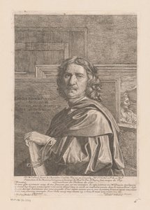 Portret van Nicolas Poussin