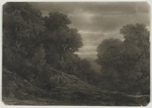 Landschap met Bomen door Jean Philippe George