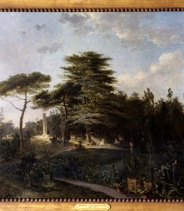 De ceder van Libanon in de Jardin des Plantes in Parijs (detail)