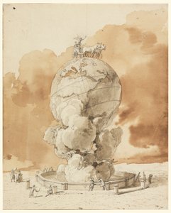 Ontwerp voor een openbaar monument op een plein in Parijs door Jean Pierre Louis Laurent Houël