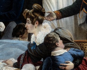 De dood van Napoleon, 5/05/1821 op Sint-Helena (detail)