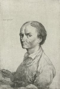 Zelfportret van Jean Pierre Norblin de la Gourdaine door Jean Pierre Norblin de La Gourdaine