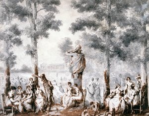 Het terras van de Tuilerieën, 1807