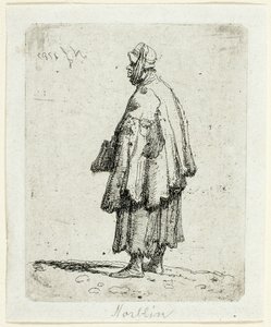 Bedelaarster door Jean Pierre Norblin de La Gourdaine