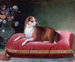 De teef op een kussen, circa 1694-1735