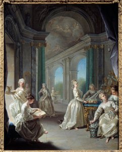 Moderne maagden door Jean Raoux
