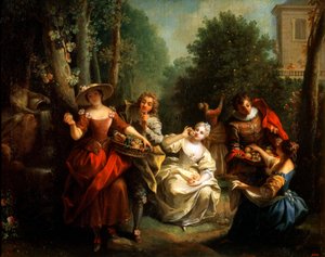 Smaak uit de serie De Vijf Zintuigen, late jaren 1720 of vroege jaren 1730 door Jean Raoux