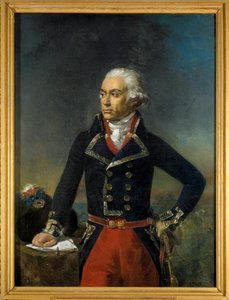 Portret van Charles Francois Dumouriez, Generaal in Chef van het Noordelijke Leger 1792 door Jean Sebastien Rouillard