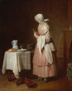De Aandachtige Verpleegster, 1747 door Jean Baptiste Simeon Chardin