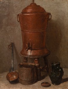 De koperen waterkruik door Jean Baptiste Simeon Chardin