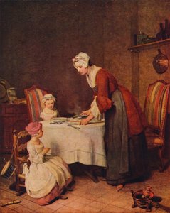 Genade of Le Bénédicité Franse titel door Jean Baptiste Simeon Chardin